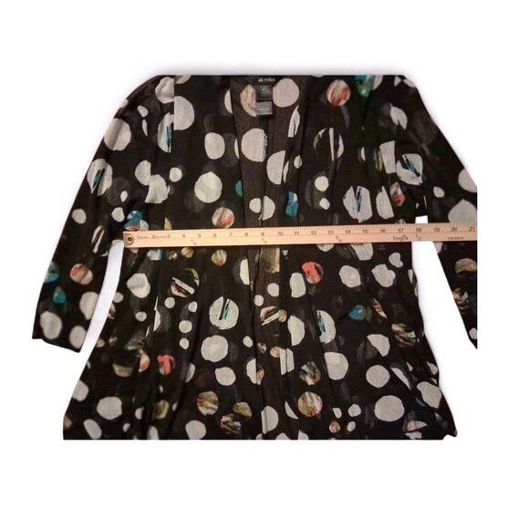 Ali Miles Petite Large Cardigan Polka Dot Abstract - Picture 4 of 8